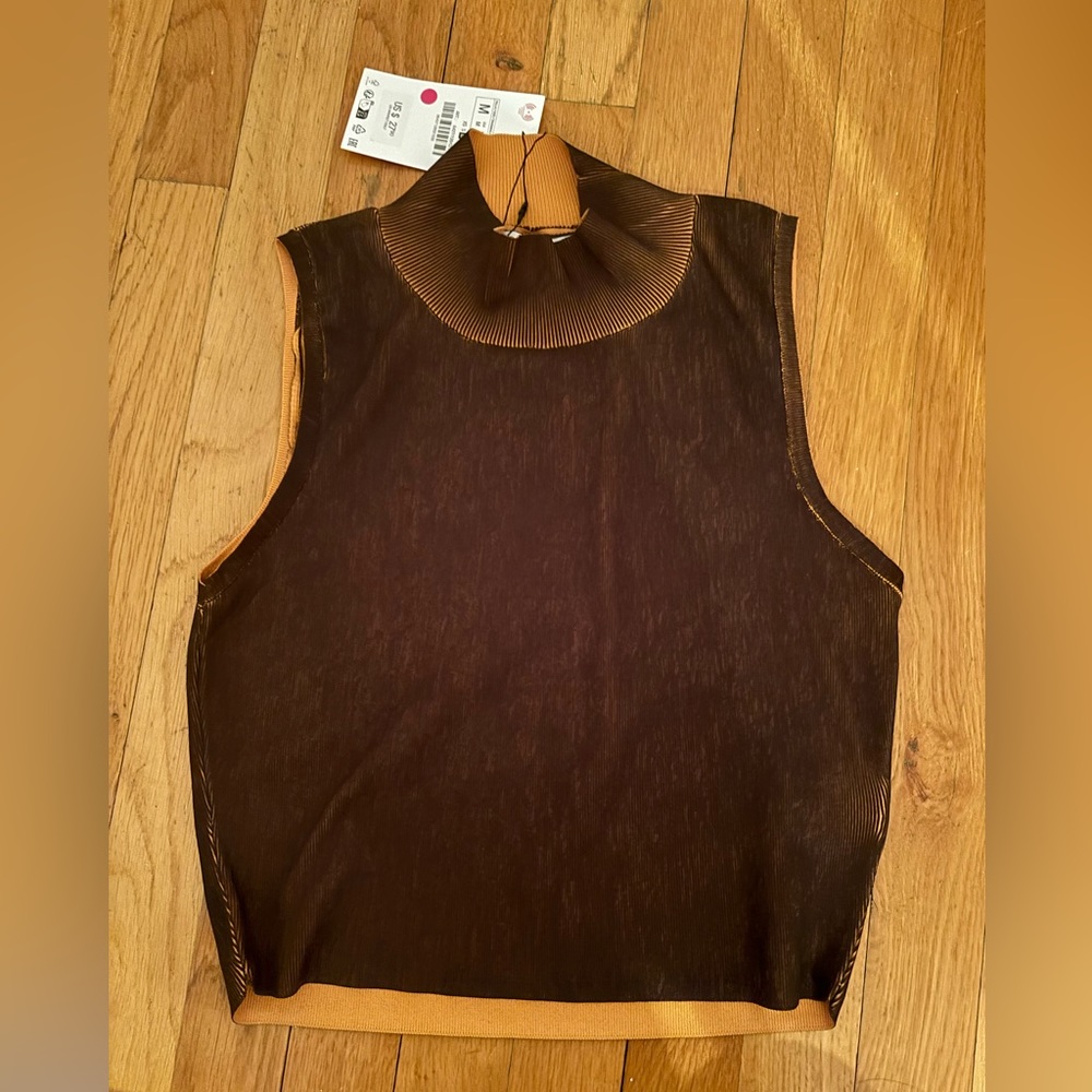 Zara Tank— Sleeveless Turtleneck